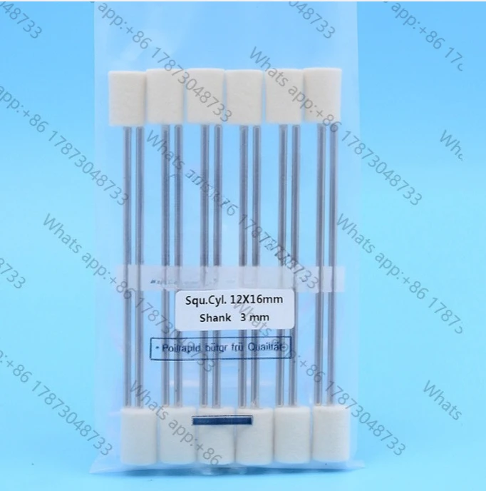 Length100mm Long Shank Wool Grinding Head Mounted Points Soft Wool Ball for Metal Mold Die Glass Mirror Polishing