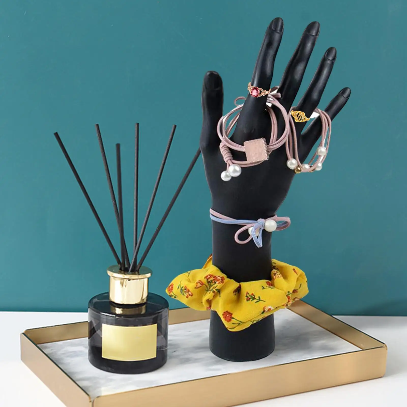 Mannequin Hand Jewelry Display Holder Support for Chain Hand Model Shop Black