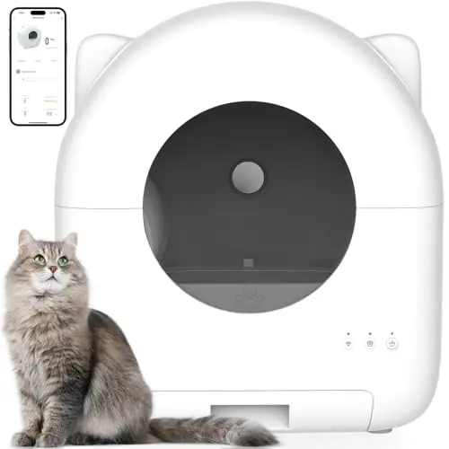 

Self Cleaning Litter Box Large Capacity Automatic Cat Litter Box Self Cleaning for Cats