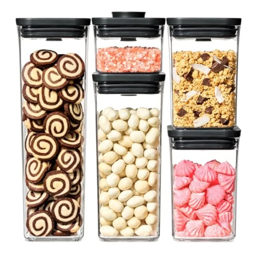 

Good Grips 5-Piece POP Container Set — Matte Black Snack Containers