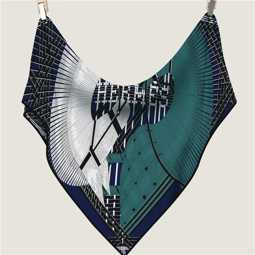 Triangle Shawls Winter Warm Scarfs Hand Rolled Shawl Scarves Bag Clothing Decoration Hair Neck Accessories Mother Lover Gift - view 5