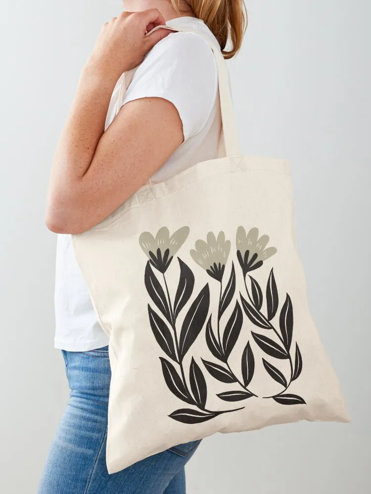 

Neutral Flowers Tote Bag bags luxury women reusable shopping bags Woman shopper bag shopper bags