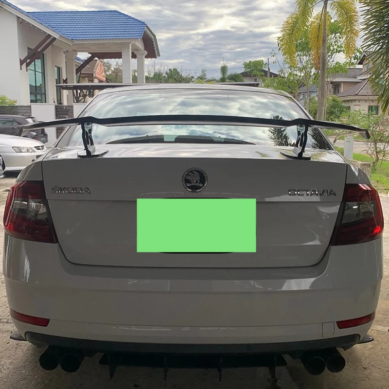 

For Skoda Octavia Spoiler ABS Plastic Rear Trunk Wing Car Body Kit Accessories