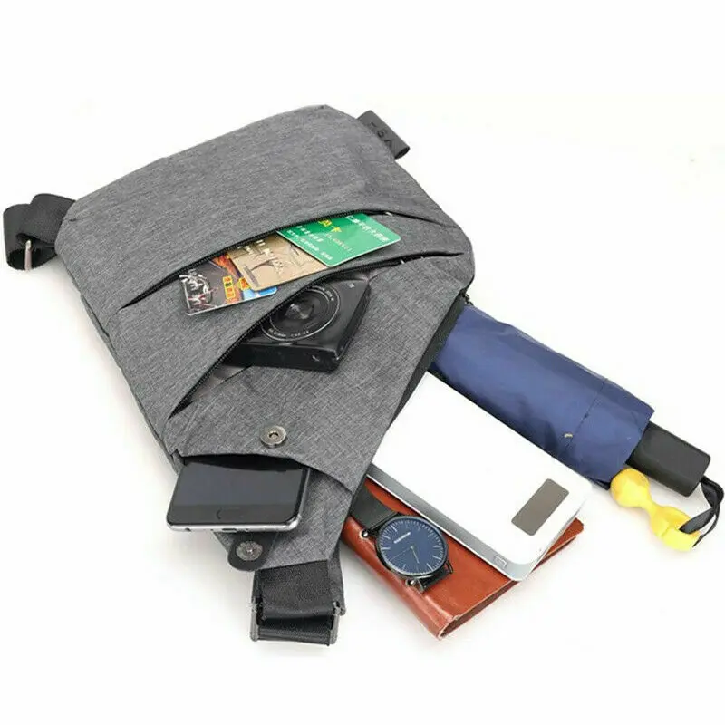 Brand Men Travel Business Fino Bag Burglarproof Shoulder Bag Holster Anti Theft Security Strap Digital Storage Chest Bags