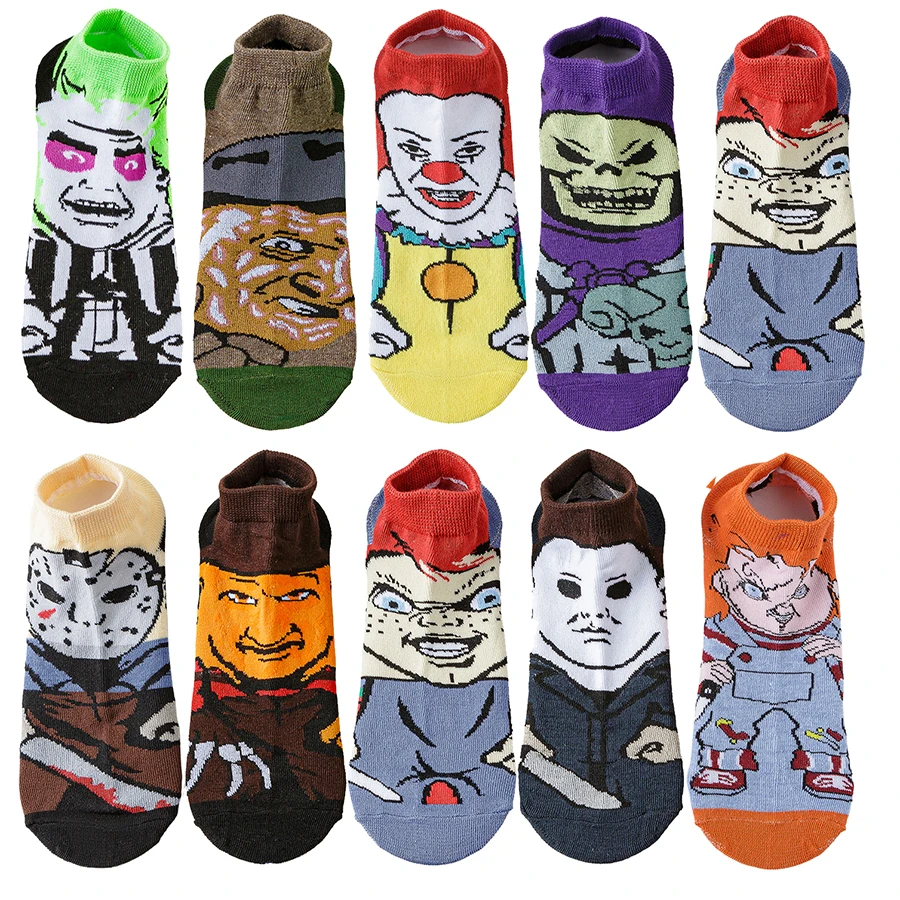 Носки-невидимки с рисунком милой собаки