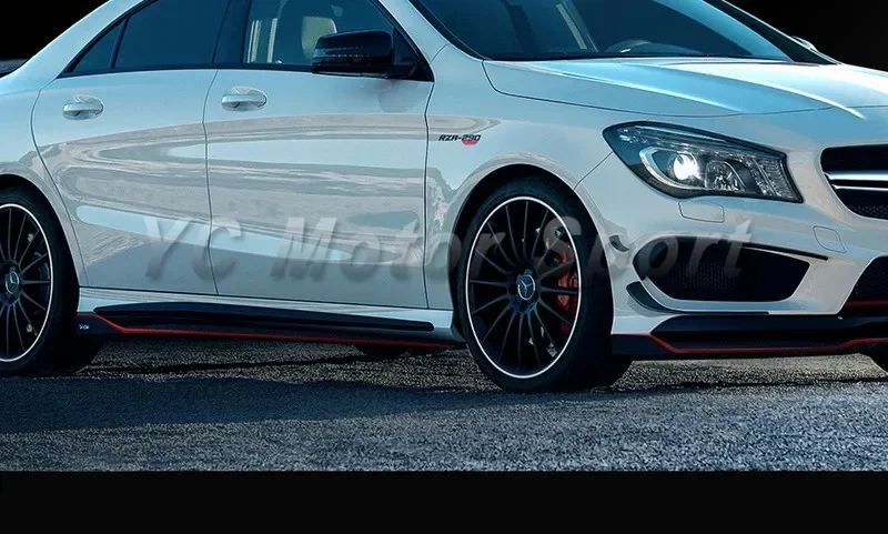 Auto-Zubehör Carbon-Faser RZ RZA-290 Style Seitenschweller-Verlängerung Passend für 2013-2015 MB W117 C117 AMG CLA Seitenschweller