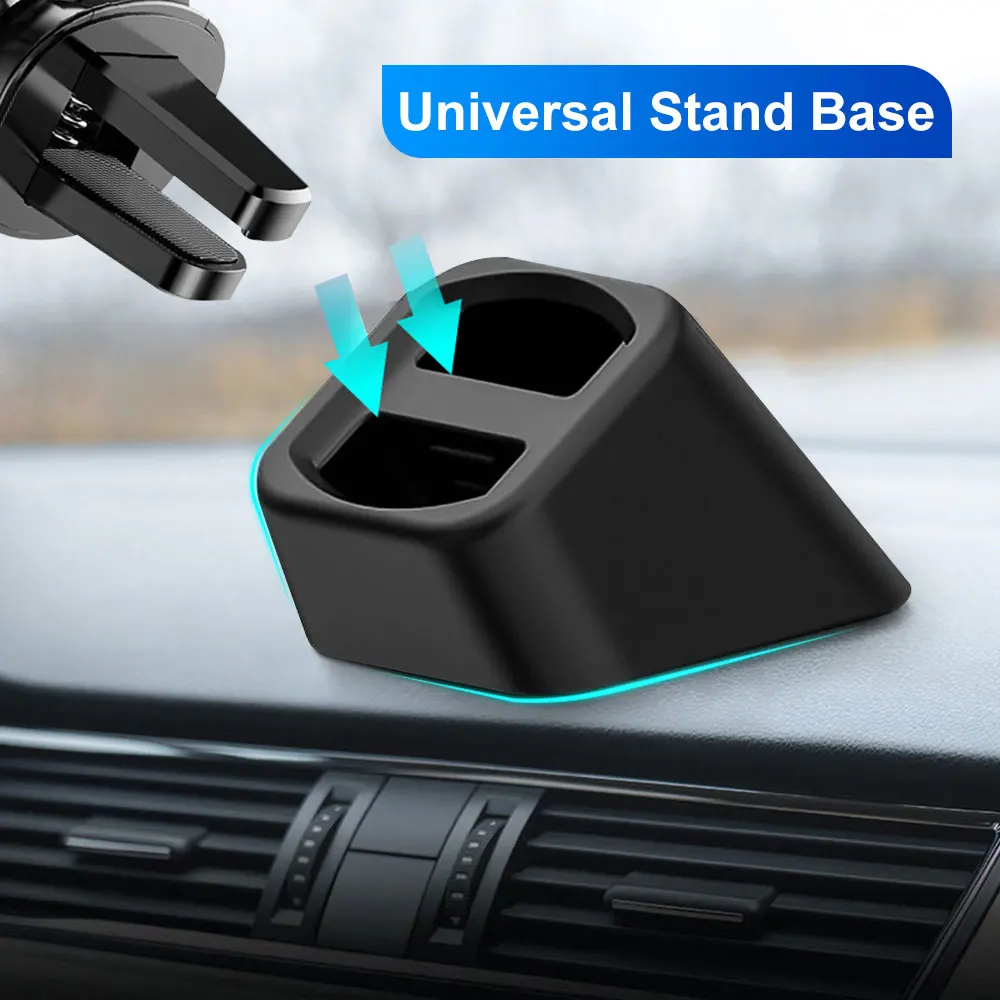 

1Pc Wireless Car Charger Stand Holder Base Dashboard Mobile Phone Stands Mount Base Air Outlet Clip Bracket Interior Accessoires