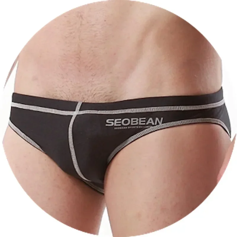 Seobean Classic Swim Bikini for Men, Swimming Briefs, Beach Sexy Bikini Shorts,Sungas Trunks