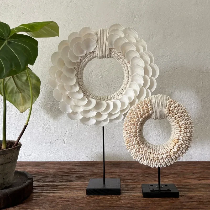 Creative Natural Seashell Handcrafted Home Deocr For Entryway Living Room And Desk Display In Hospitality Setting Nordic Style D