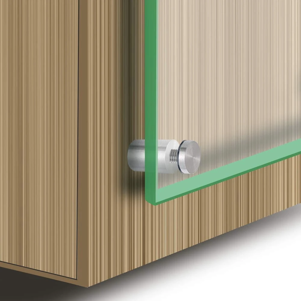 El mejor paquete de 100 tornillos separadores para letreros, tornillos publicitarios, soportes separadores de pared de acero inoxidable, clavo acrílico de vidrio (1/2 x 1 pulgada)