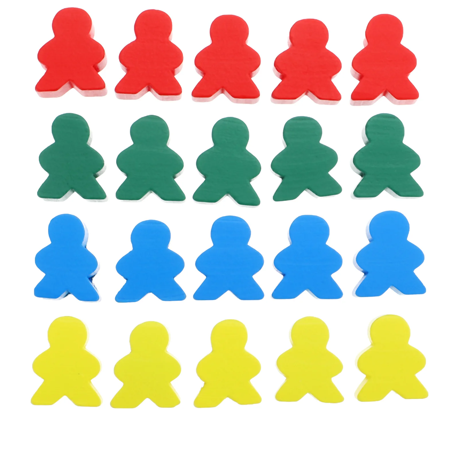 40 Pcs 보드 게임 액세서리 체스 교육 장난감 폰 나무 체스 맨 인간 모양 패션 어린이