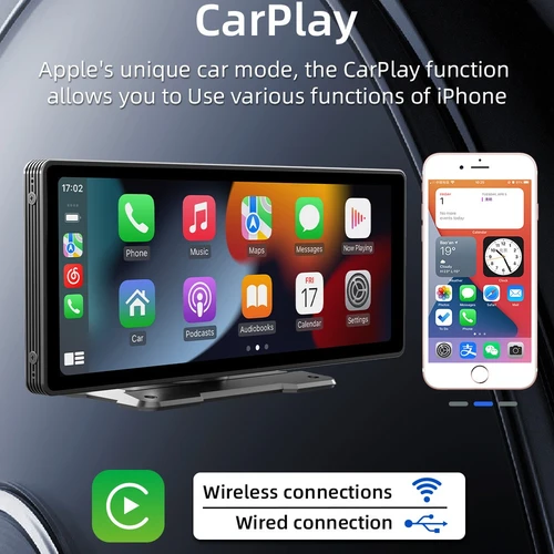 Imagen 2 del producto Universal 10,26 ""pantalla Carplay Radio de coche reproductor de vídeo Multimedia pantalla Carplay inalámbrica para Apple o Android reproductor de vídeo MP5