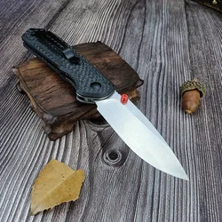 High Quality Pocket BM 565 Folding Knife D2 Blade Carbon Fiber Handle EDC Outdoor Camping Hunting Hiking Knife Gifts Tools