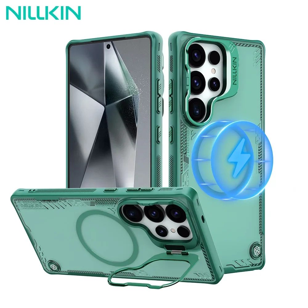 NILLKIN For Samsung Galaxy S25 Ultra MagSafe Case Iceblade Prop With Camera Protection Magnetic Back Cover for Samsung S25 Ultra