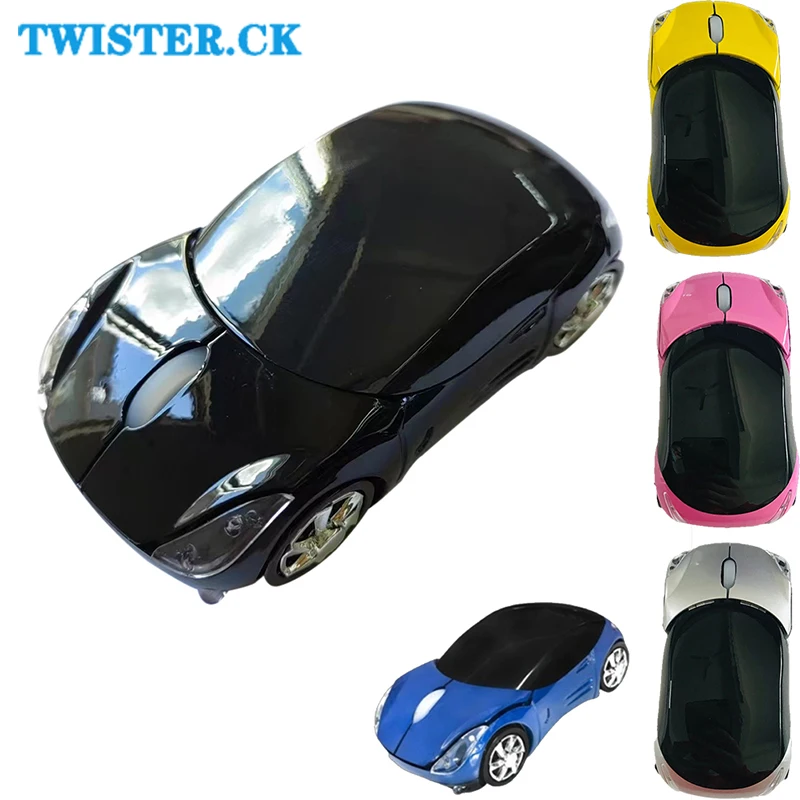 

New Sports Car Mouse 1600 DPI 2.4GHz Wireless Mouse Ergonomic Gaming Optical Mouse With USB Receiver For PC Laptop Computer