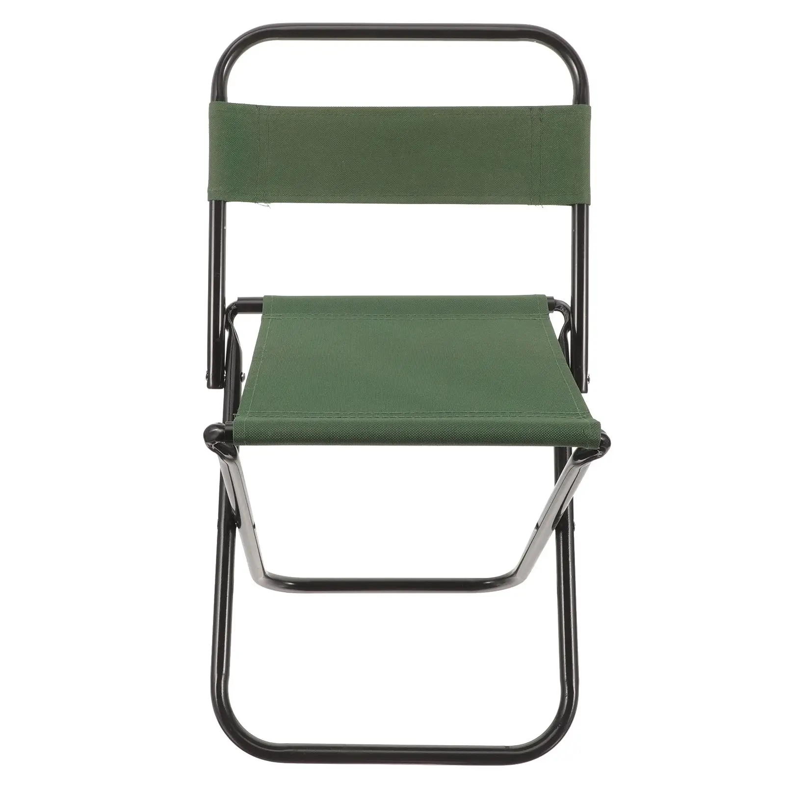 Outdoor Folding Chair Compact Beach Lawn Heavy Duty Foldable Table Portable Small Stool Green Color Camping Fishing Garden