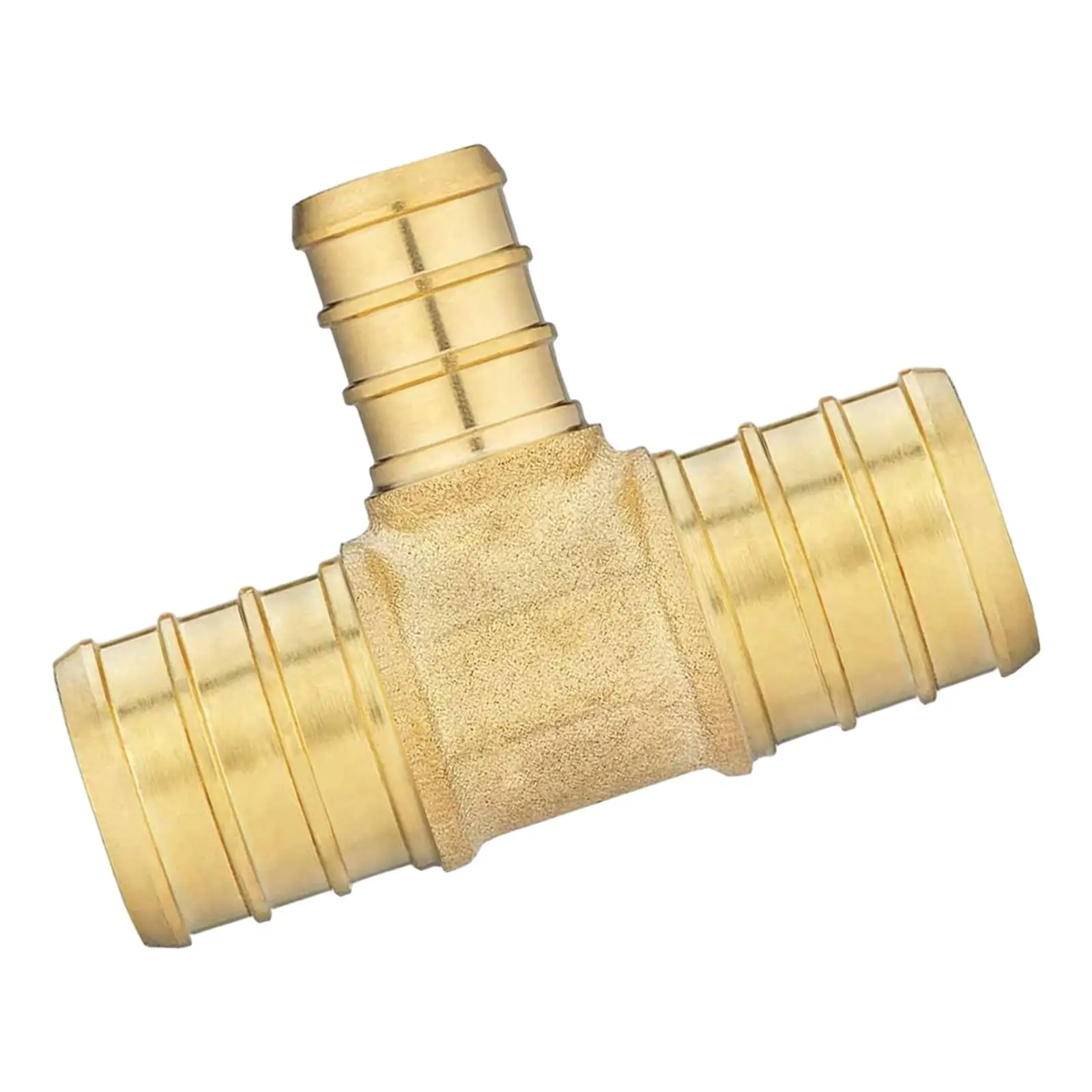 Tee Fittings Brass Pex Tubing Fitting Copper Water Line Splitter Easy to Install Tee Valves Tee Pex Brass Pex Pipe Fitting