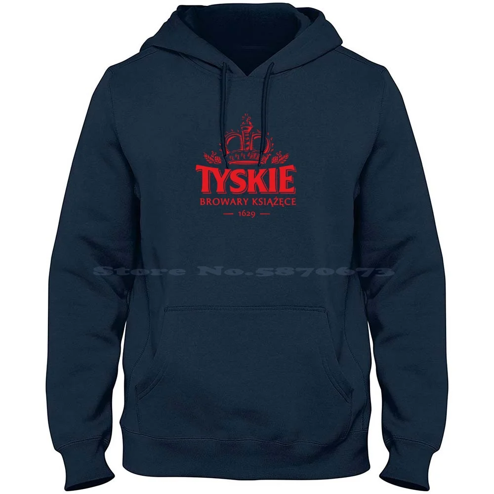 Tychy-Browary Merch 100% Pure Cotton Hoodie Tshirt Logo Okocim Warka Tyskie Lech Perla Warka Zywiec