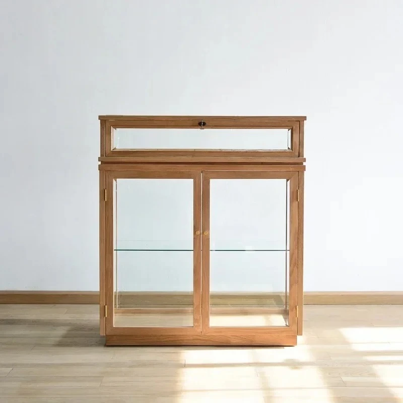 

Стеклянный шкаф-витрина для хранения, шкаф для украшений, витрина для музея