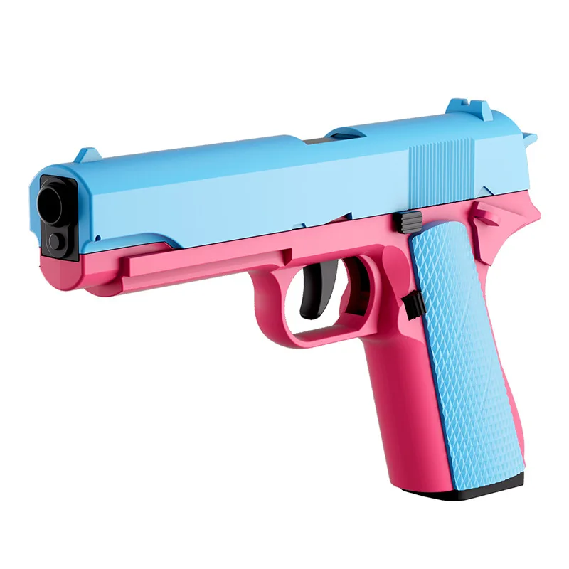 M1911 장난감 총 권총 소프트 총알 껍질 배출 블래스터 수동 에어소프트 에어건 발사기 어린이 성인 슈팅 게임용