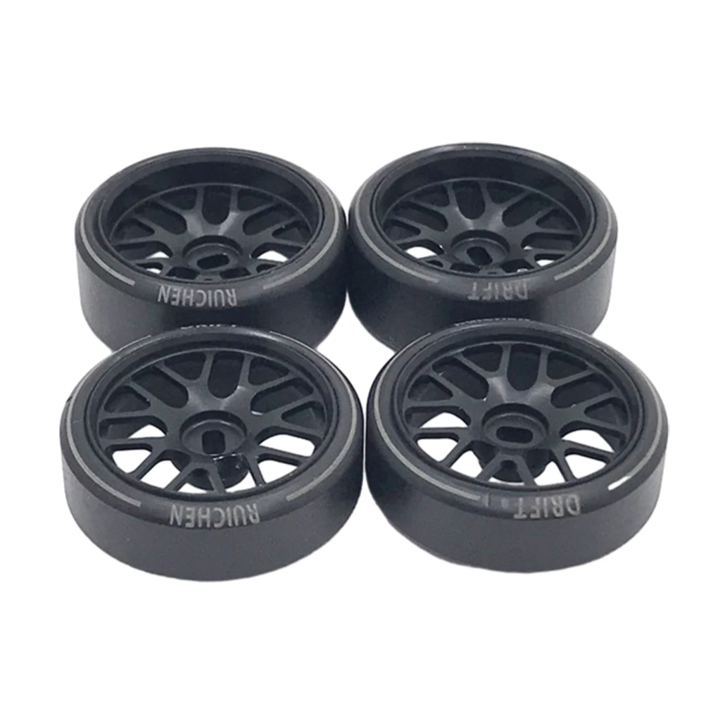 

4pcs 27mm Drift Tire Tyre Metal Wheel Rim for Wltoys K969 K989 P929 1/28 RC Car Drift Tire Tyre Upgrade Parts