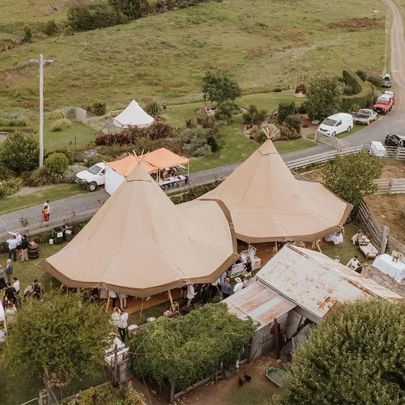 Big Straw Hat Restaurant Wild Luxury Camp