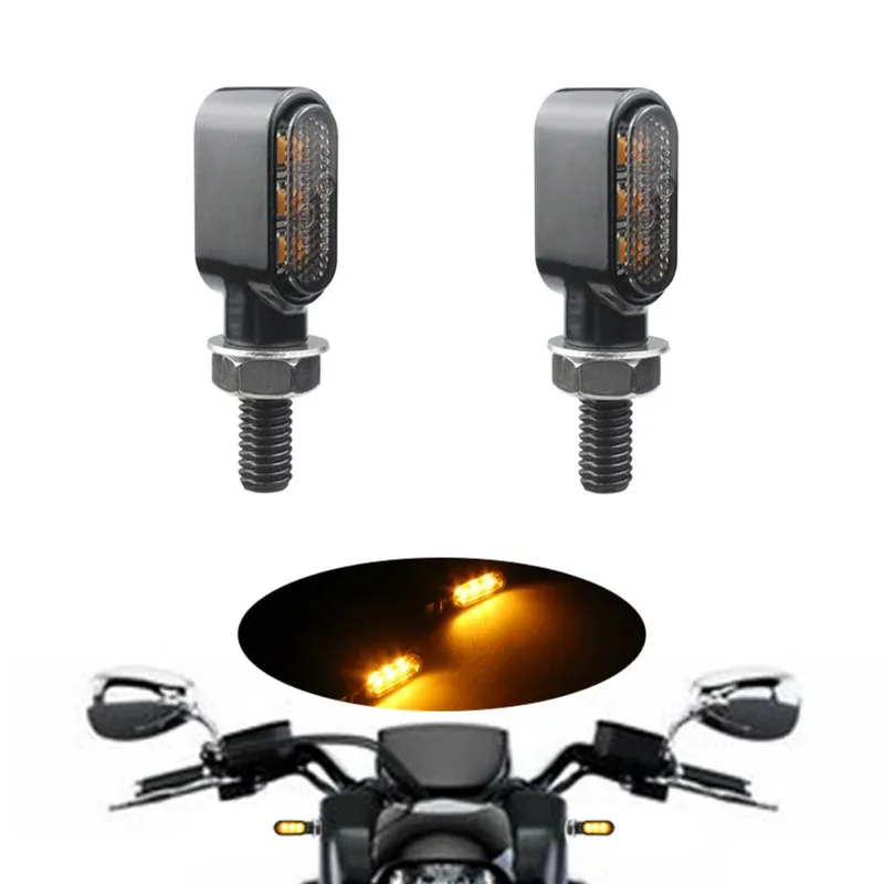 

2 шт. 12 В светодиодные указатели поворота для мотоцикла, желтые последовательные ходовые огни, передние индикаторы для Honda Ktm Suzuki Yamaha Kawasaki