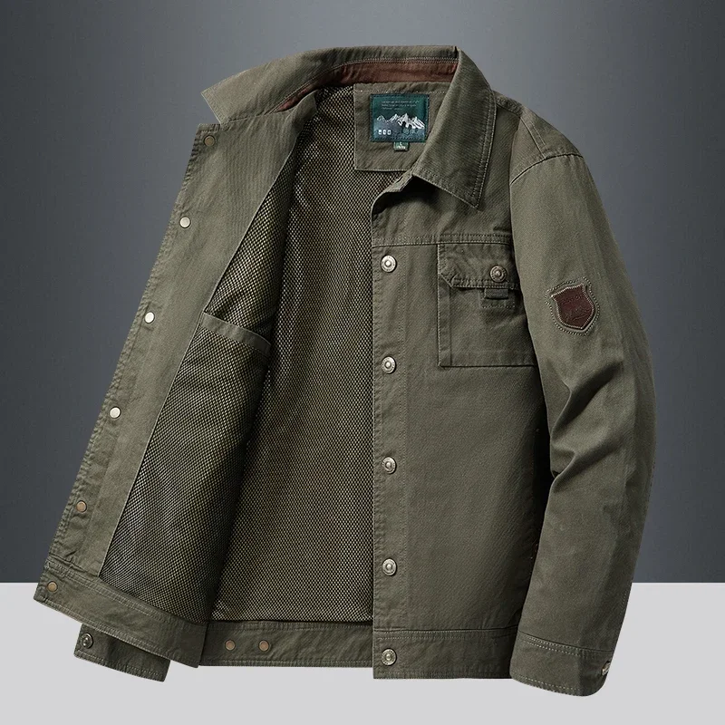 Blouson aviateur militaire à fermeture éclair pour hommes, manteau décontracté, coupe-vent, vêtements à la mode, automne, printemps, nouveau, Y-2024