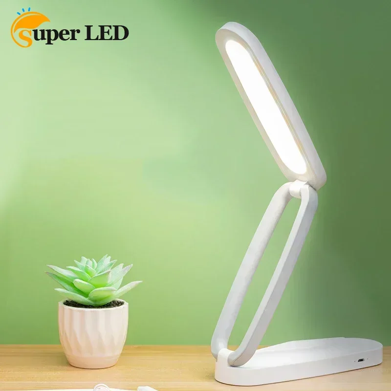 

New Arrival USB Dimmable Eye Protection Reading Table Lamps Foldable Rechargable Desk Lamp Portable LED Lights for Home Office