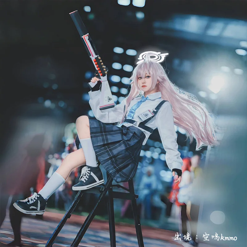 لعبة الأزرق الأرشيف تاكاناشي هوشينو تأثيري ازياء زي مدرسي المرأة قميص تنورة ربطة العنق وتتسابق ملابس يومية