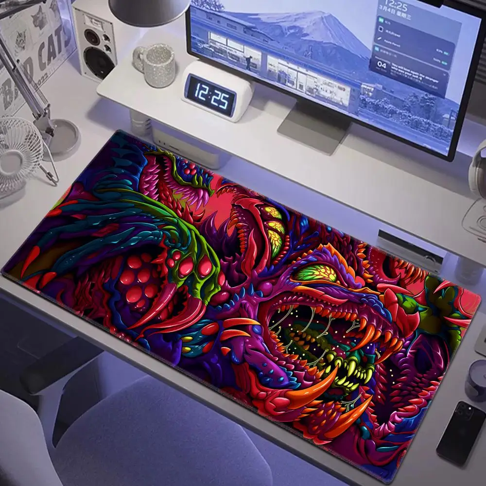 

HYBXAXC Dimensional Monster Large Mouse Pad Big Computer Mousepads Gaming Mousepad Big Keyboard Mat Gamer Mouse Pads Desk Mats