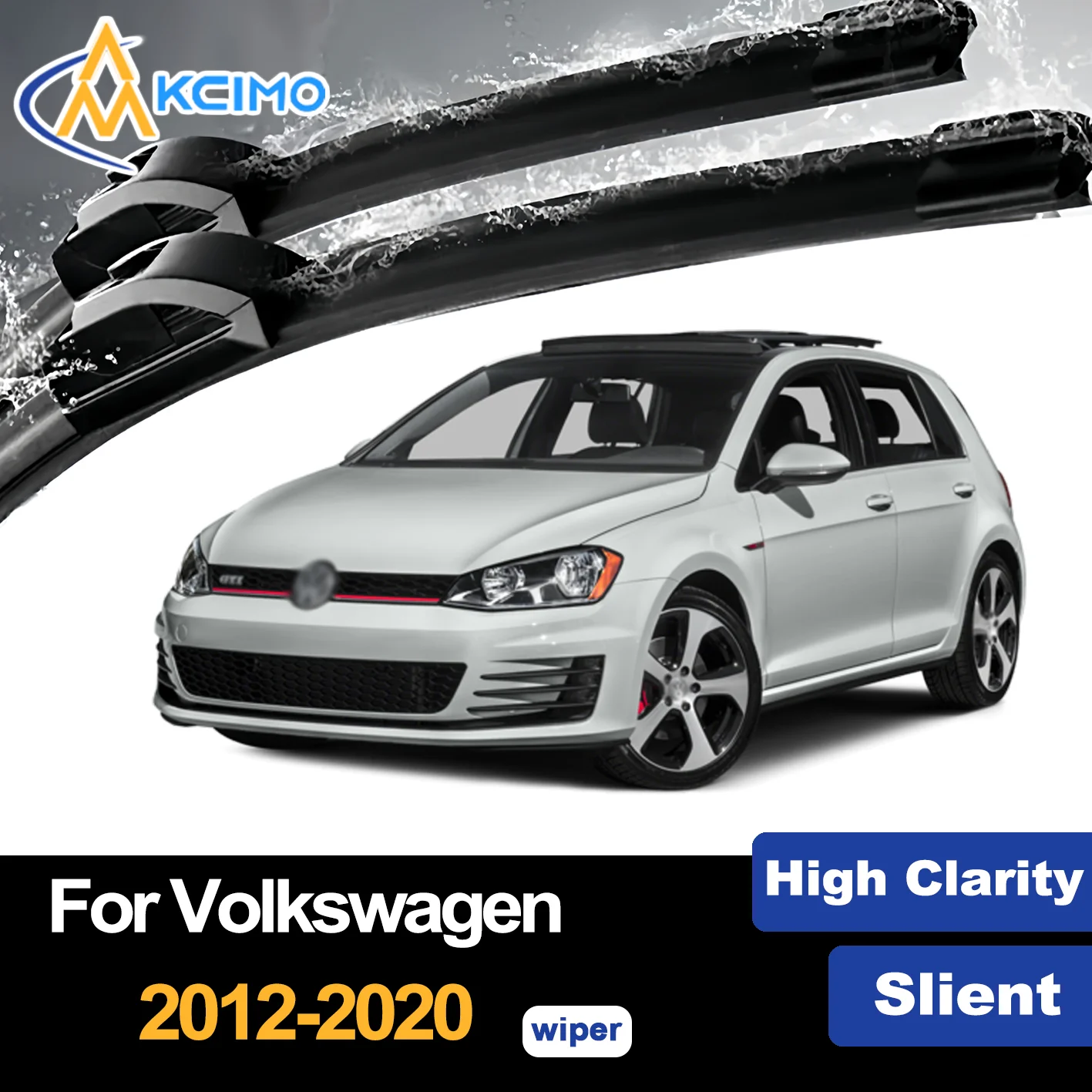 

Front Wiper Blades for Volkswagen Golf Mk7 2012–2020 2013 2014 2015 Premium Car Windscreen Windshield Window Wiper Accessories