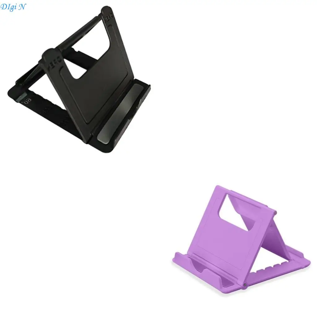 Tabletop Phone Tablet Stand Multiple Adjustable Cellphone Cradles Desk Holder Mount Foldable Stand for Video Live R2LB