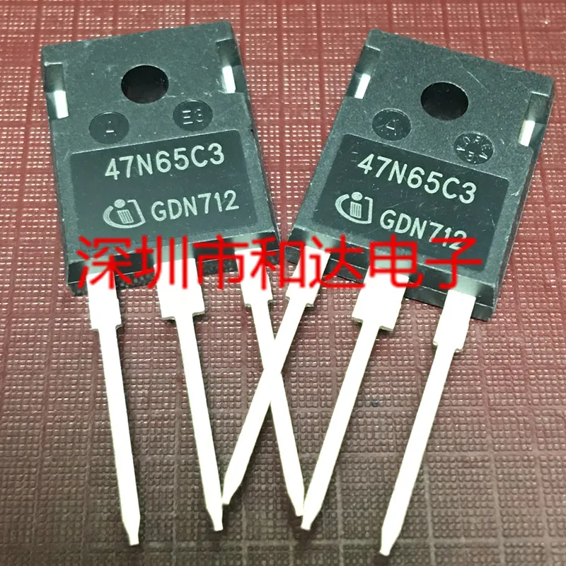 10PCS/Lot SPW47N65C3 47N65C3 MOS  TO-247  New And Imported Original 100%Test In Stock