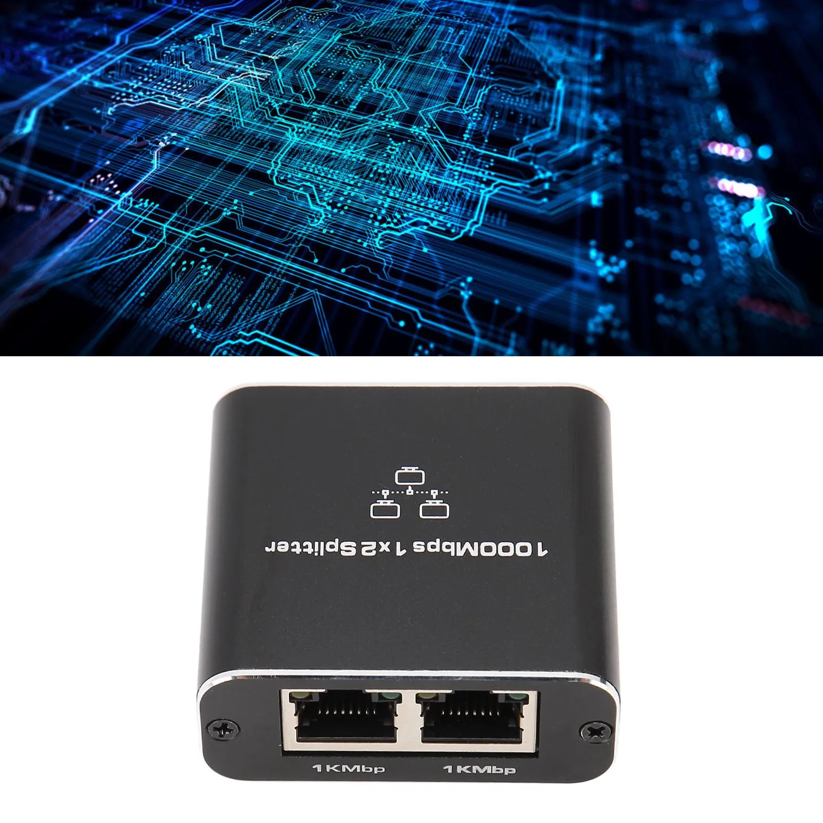 ตัวแยกสายอีเธอร์เน็ต 1 ต่อ 2 ความเร็ว 10/100/1000Mbps ใช้งานร่วมกับสาย Cat5 Cat5e Cat6 Cat7 ได้ รองรับการเชื่อมต่อเครือข่าย RJ45 ให้สองอุปกรณ์ใช้งานร่วมกัน