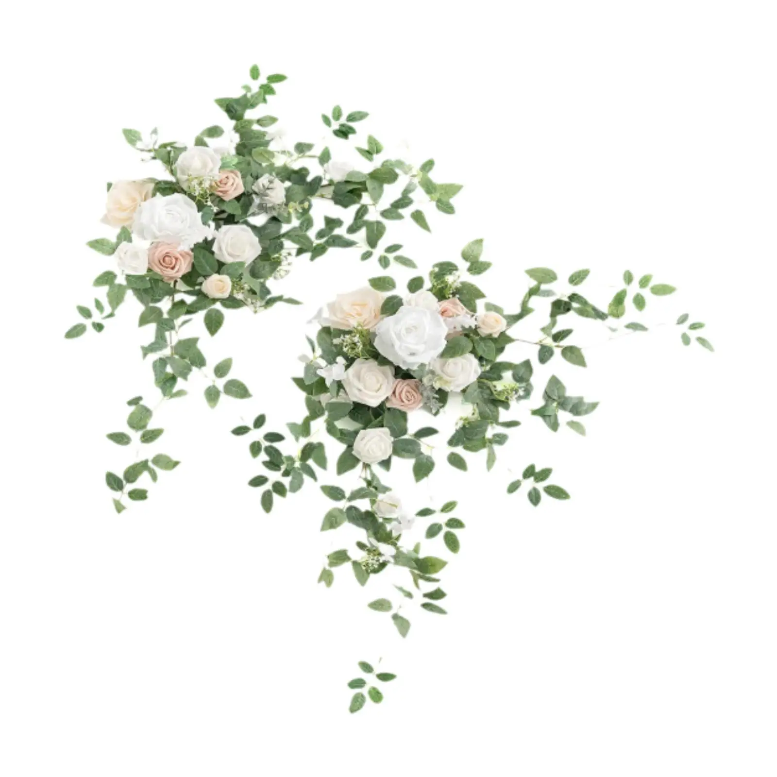 

2Pcs Wedding Arch Flower Door Lintel Green Leaves for Wall Ceremony Mantel