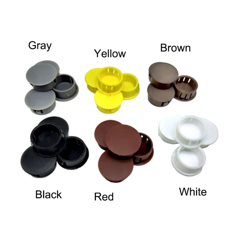 Round Plastic Cover Furniture Snap Hole Plug 5~50mm Panel Drilling Screw Furniture Holes Plugs Anti-theft Door Installation Hole