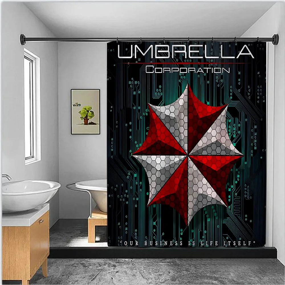 Shower Residents Evil Curtain Waterproof Polyester Fabric Paint Colorful Bath Curtains Home Bathroom Decor Curtain With Hook