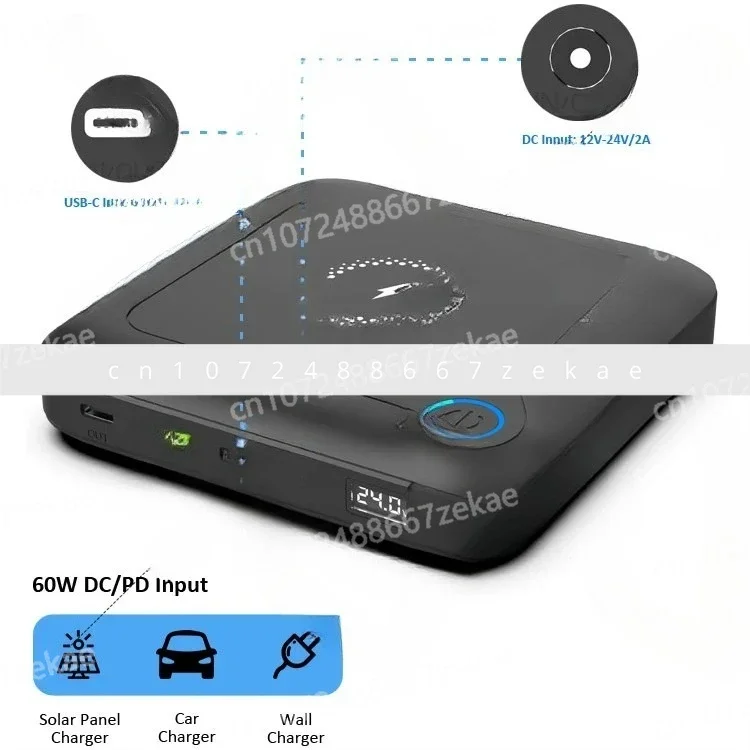 

19V 60W/65W, PD, Wireless Charging，Suitable for Laptops! 24000mAh/30000mAh Portable Laptop Power Bank, USB-C Fast Charge