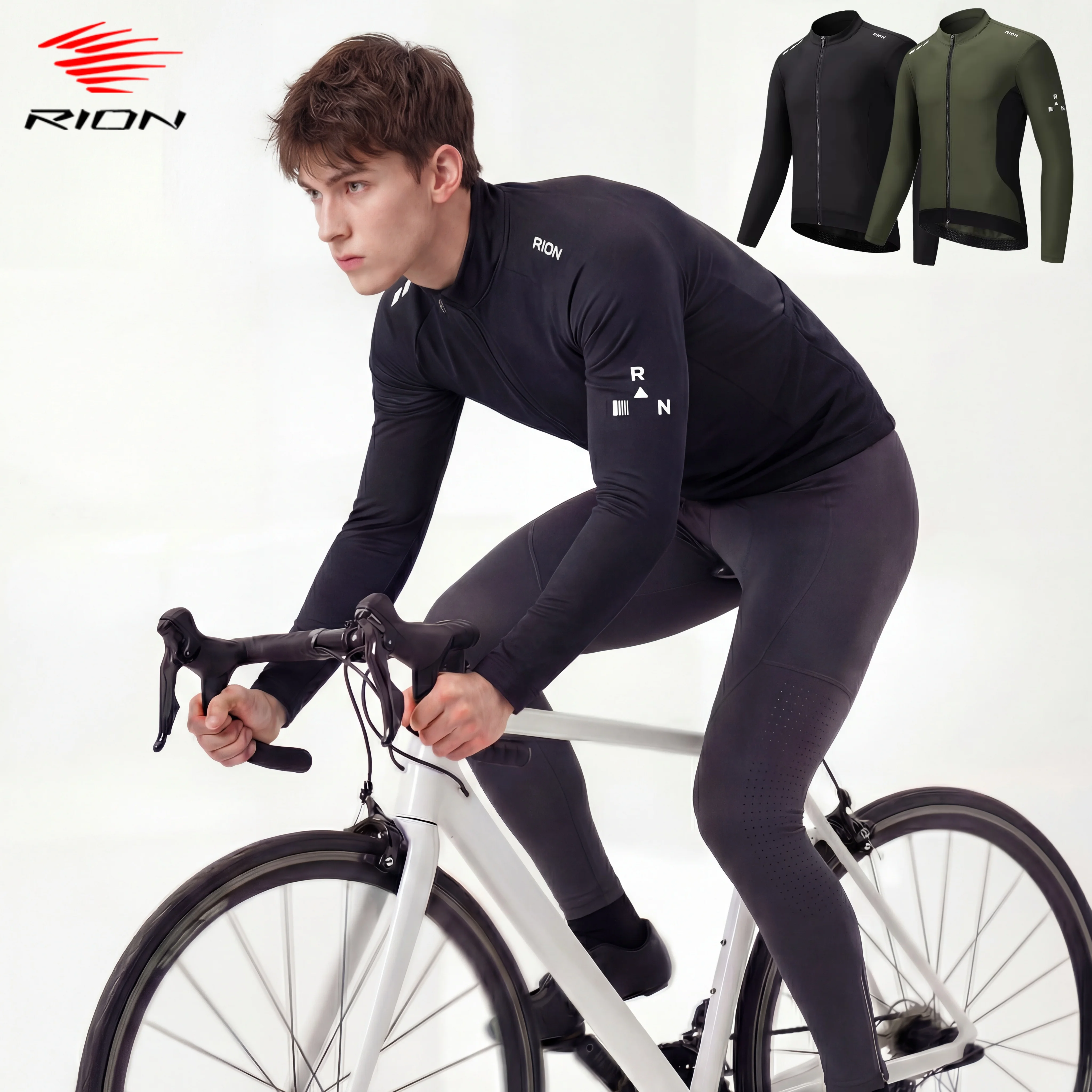 

RION мужские велосипедные майки с длинными рукавами MTB Джерси велосипедные рубашки UPF 50+ шоссейная команда униформа велосипедная одежда спорт на открытом воздухе
