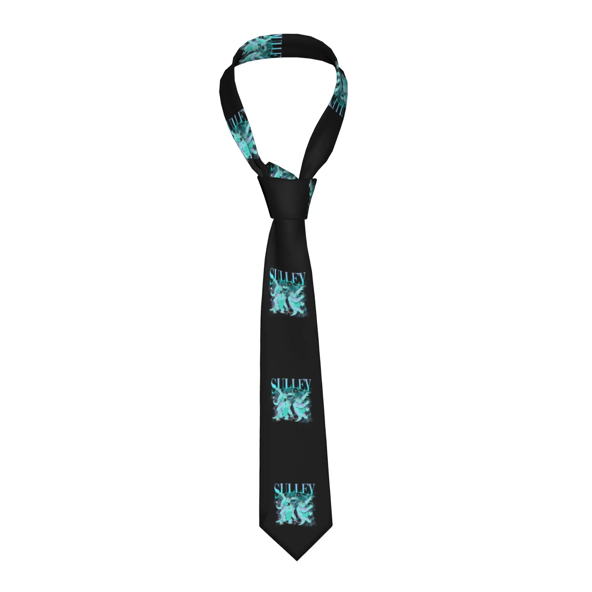 

Классический галстук Джеймса П. Салливана из «Университета монстров» для мужчин, персонализированный шелковый галстук с мультяшным аниме-принтом для вечеринок, Gravatas