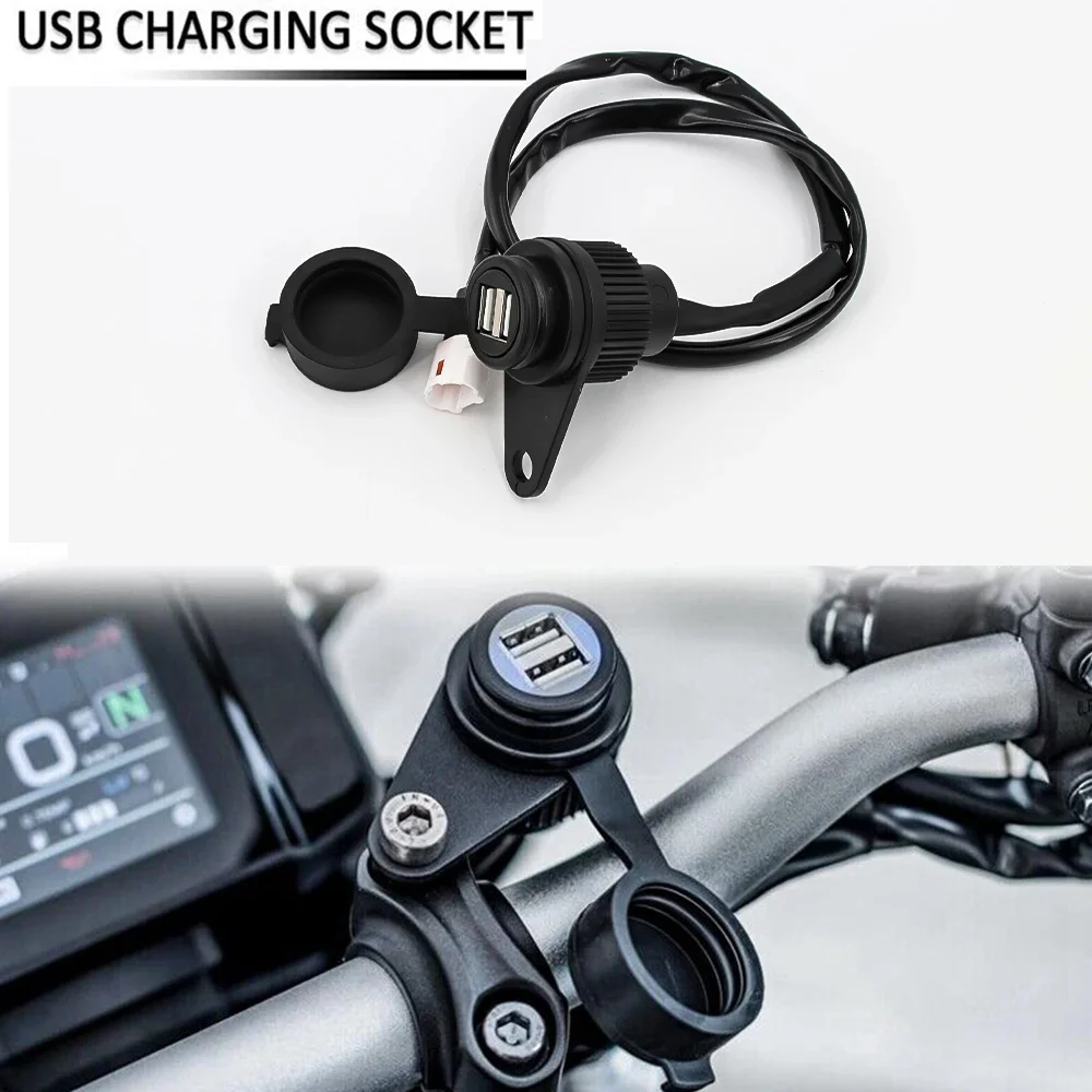 For Yamaha MT-07 MT-09 SP FZ-09 FZ-07 Tracer XSR 700 900 New Motorcycle Dual USB Charger Plug Socket Adapter Charger Waterproof