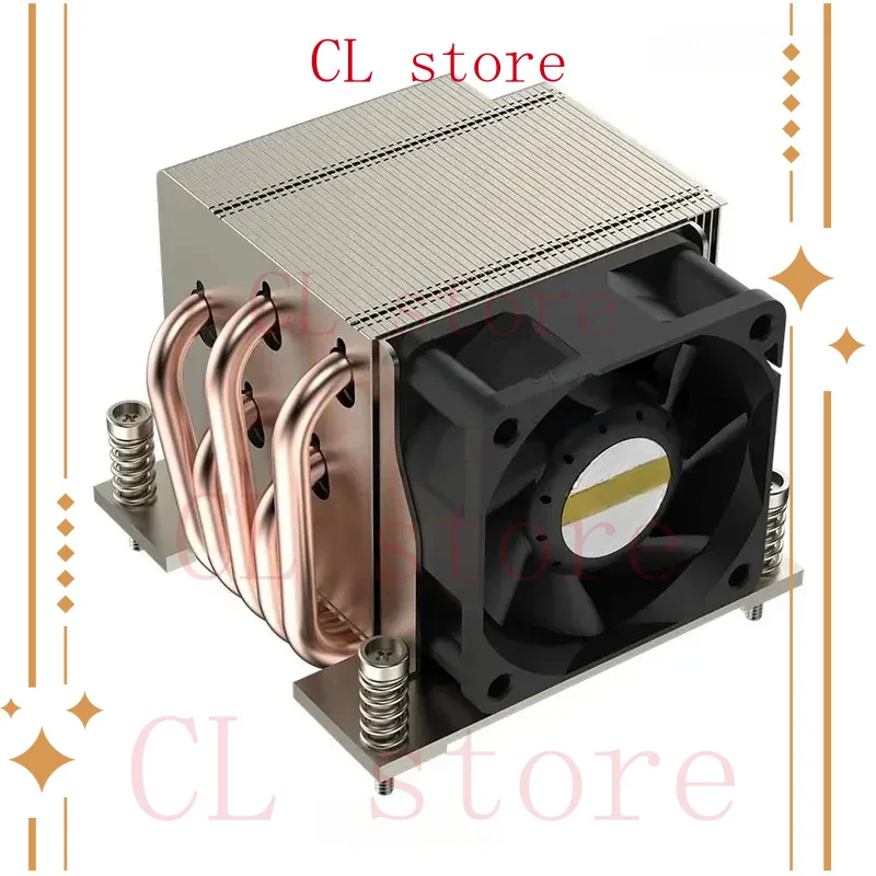 LGA1700-R67 2U Cooler 5 Heat Pipes 240W for LGA 1700 Radiator Heat Sink Side Blow Cooling Fan 78mm x 78mm Mounting Pitch LGA1700