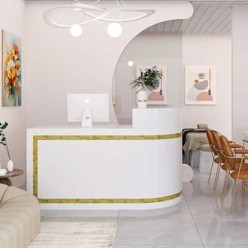 Reception Desks Bar Medical Modern Furniture Beauty Salon Office Secretary Counter Recepcion Mostrador Hairdressing Bank