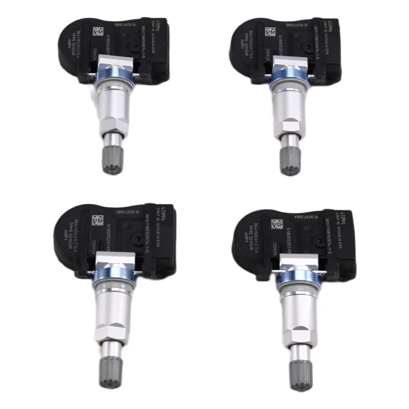 

ABQB-TPMS Tire Pressure Monitor Sensors 4Pcs 433MHZ For Great Wall Wingle5 C50 Haval H6 M6