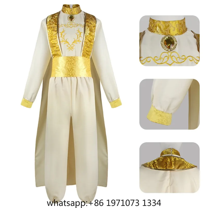 Aladdin Cosplay Costume Outfit Full Set Adult Uniform Halloween Carnival Suit Jasmine Aladdin Costume view 5