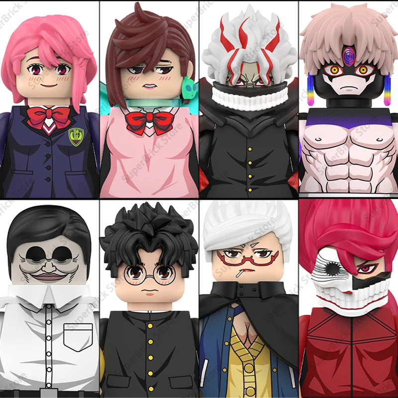 

WM6223 DAN DA DAN Аниме мини-фигурки-конструкторы: Аясе Момо, Такакура Кен, Ширатори Айра, Модель «Злой глаз», Кирпичные игрушки-конструкторы, Подарок