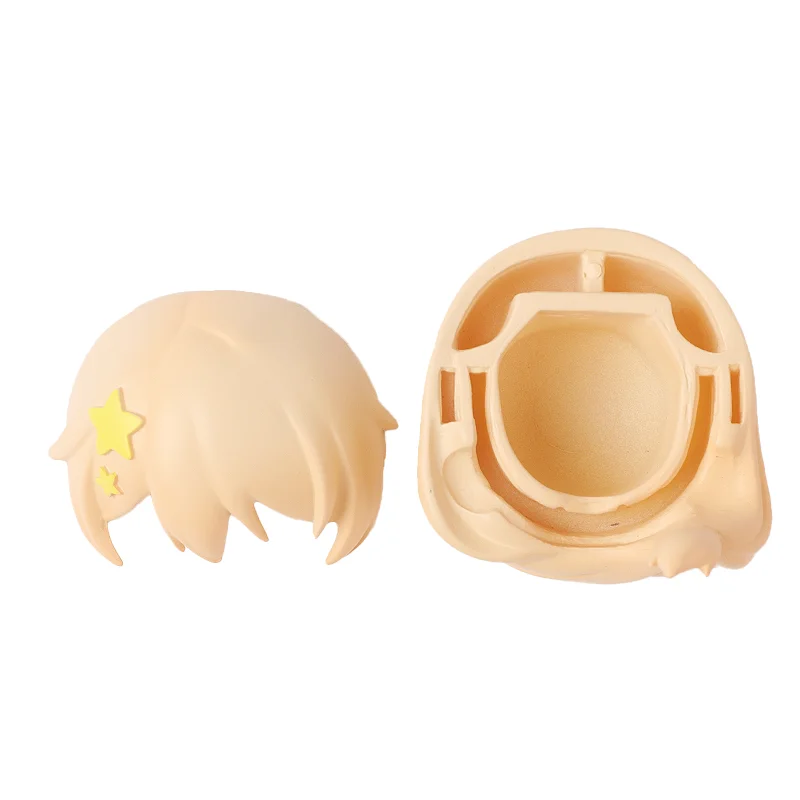 Ob11 puppe kunststoff haare rsatz puppe haar kopfform zubehör für obitsu11 gsc körper bjd kopfs chale puppe körper junge mädchen