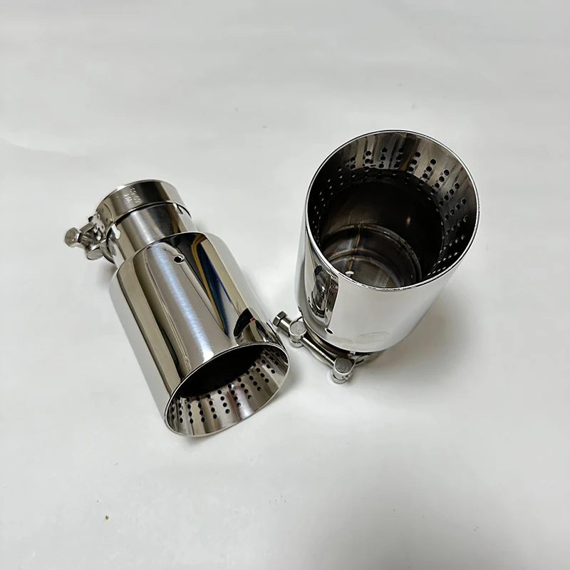

1pcs CARS attachment Exhaust pipe stainless steel 304 tail throat horn outlet hole large diameter 89mm 101mm 114mm size