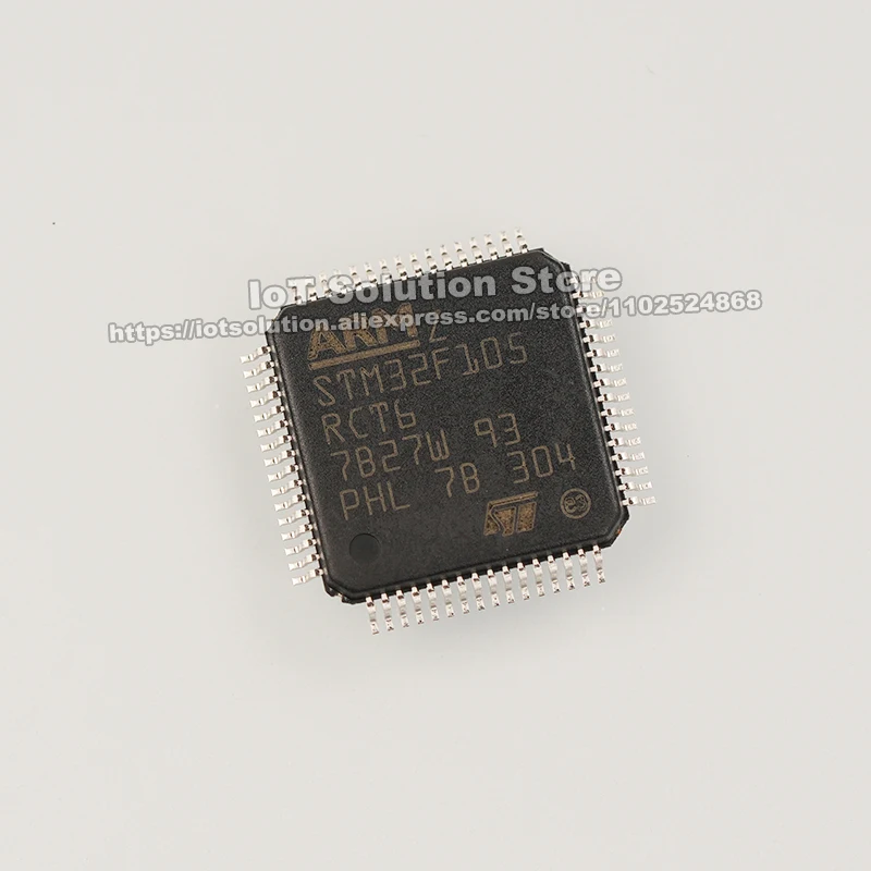 STM32F105RCT6 LQFP-64, 10x10x1,4mm, STM32F105RCT6TR